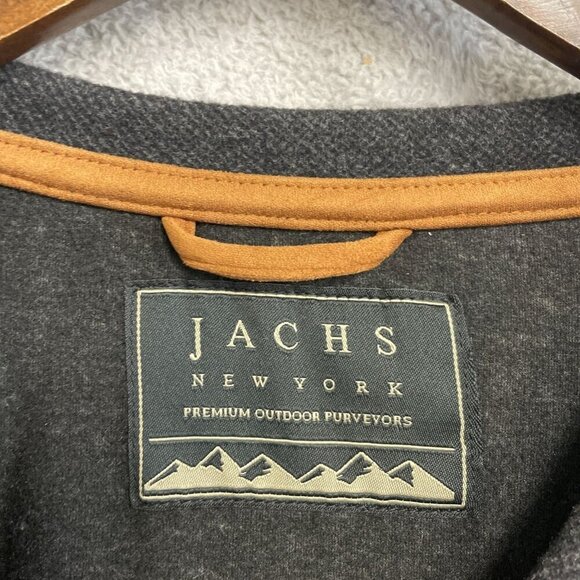 NWOT Jachs New York Wool Blend Men's XXL Charcoal Gray Sweatshirt Crewneck - Picture 6 of 11